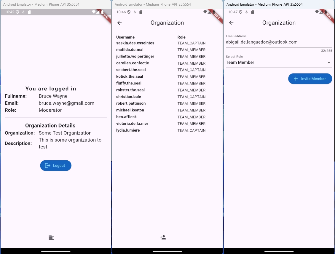 Flutter application Keycloak