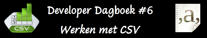 Developer Dagboek #6 - Werken met CSV