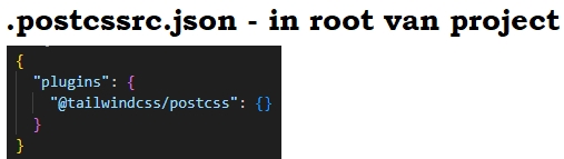 daisyUI required file postcssrc json