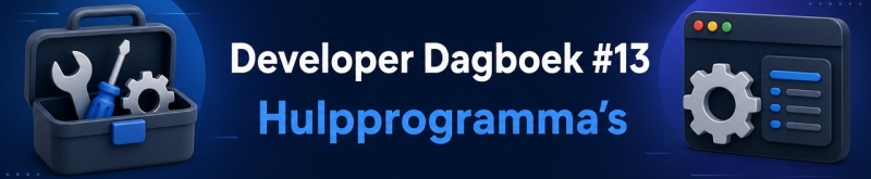 Developer Dagboek #13 – Hulpprogramma’s